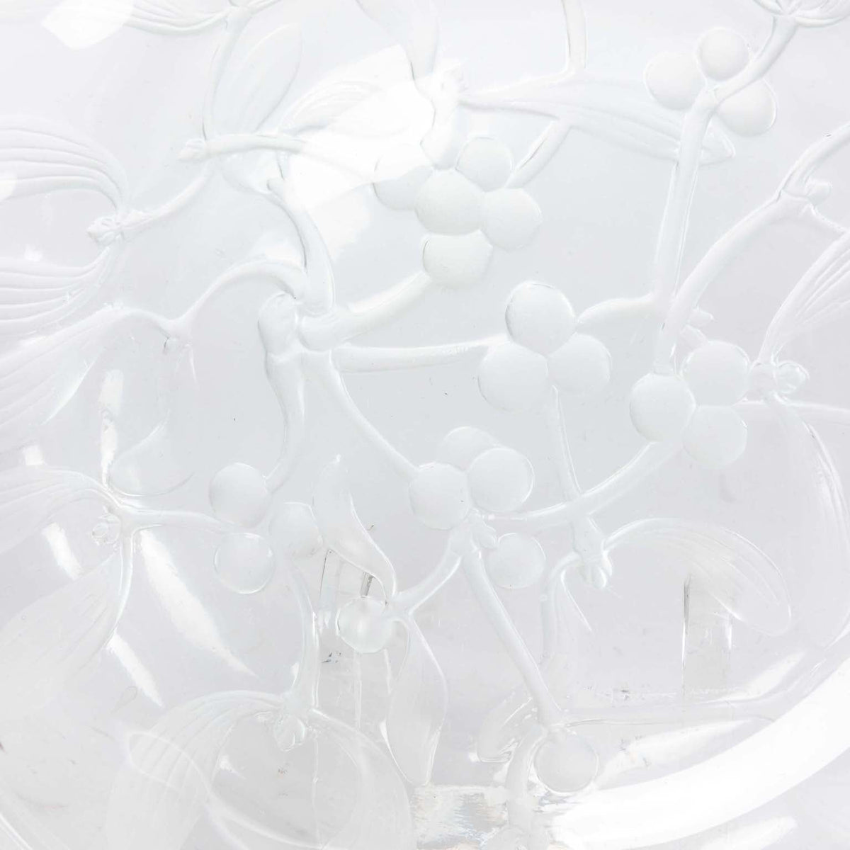 Lalique Set of Ten Frosted Cut Glass Dessert Plates The Antique And