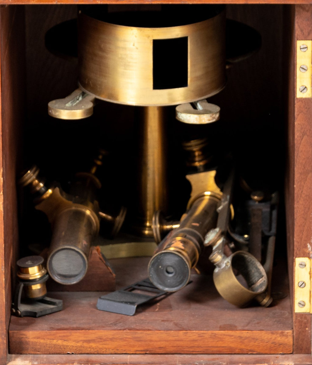 Cased Horizonal Microscope on Geometer – The Antique And Artisan ...