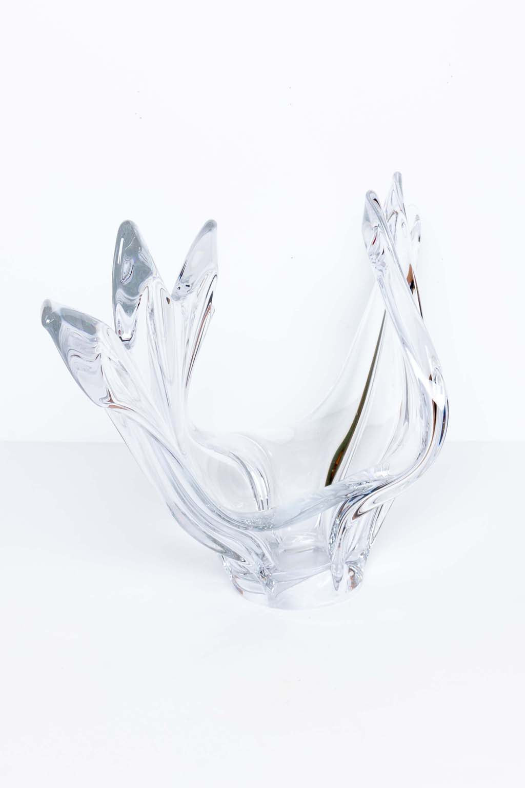 今年も話題の Cofrac Antique The – Bowl Centerpiece Crystal Verrier Art その他
