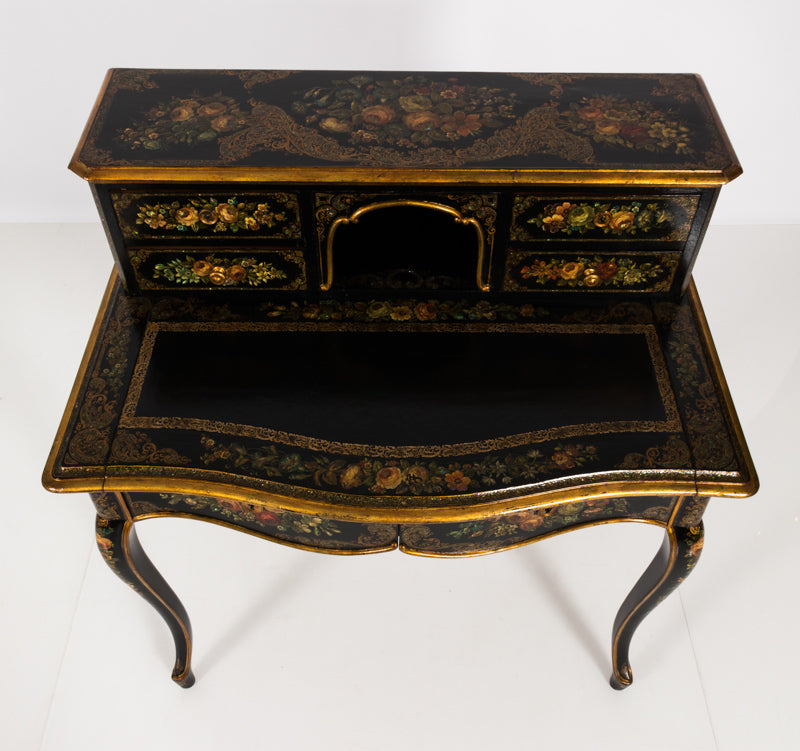 19th Century Napoleon III Papier Mache Desk – The Antique And